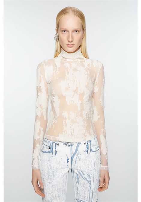 jacquard top woman white in cotton ACNE STUDIOS | AL0398AEG